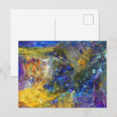 Blue Beast Running Briefkaart (Voorkant / Achterkant)