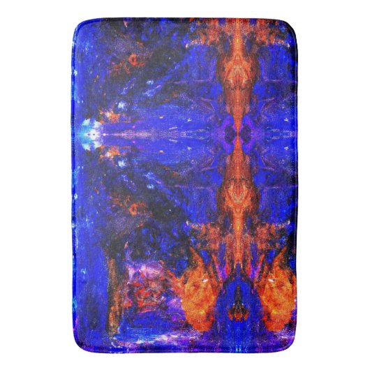 Blue Beast Running Fire Badmat (Voorkant Verticaal)