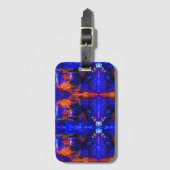 Blue Beast Running Fire Bagagelabel (Voorkant (verticaal))