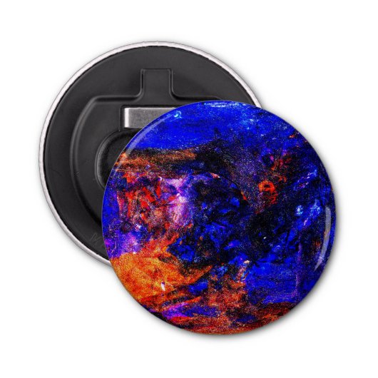 Blue Beast Running Fire Button Flesopener (Voorkant)