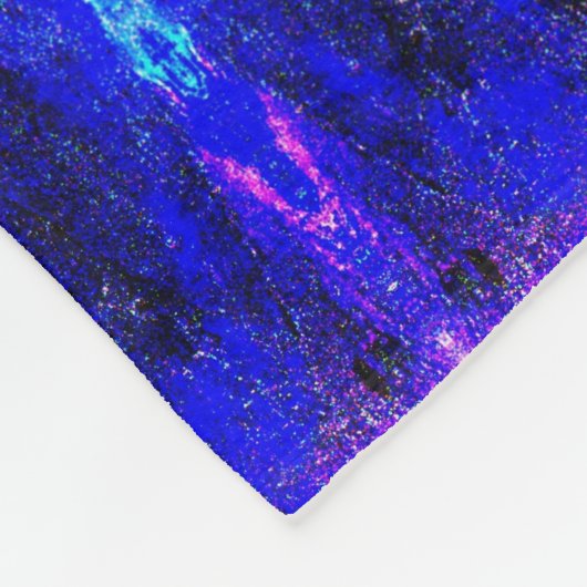 Blue Beast Running Fire Fleece Deken (Hoek)