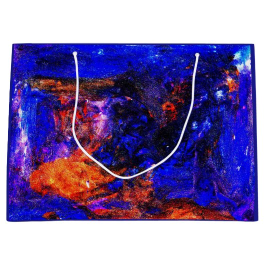 Blue Beast Running Fire Groot Cadeauzakje (Voorkant)