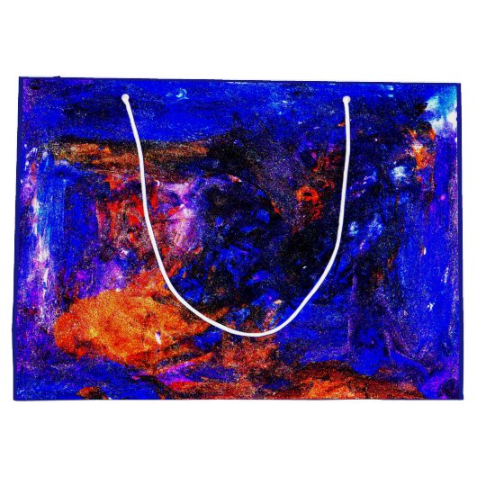 Blue Beast Running Fire Groot Cadeauzakje (Achterkant)