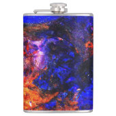 Blue Beast Running Fire Heupfles (Voorkant)