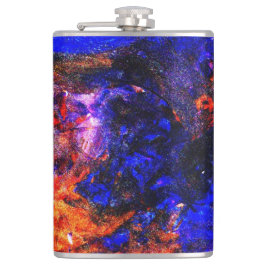 Blue Beast Running Fire Heupfles