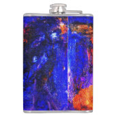 Blue Beast Running Fire Heupfles (Achterkant)