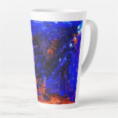 Blue Beast Running Fire Latte Mok (Rechterhoek)