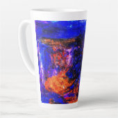 Blue Beast Running Fire Latte Mok (Linkerhoek)