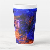 Blue Beast Running Fire Latte Mok (Voorkant)