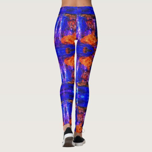 Blue Beast Running Fire Leggings (Achterkant)