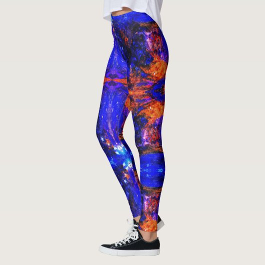 Blue Beast Running Fire Leggings (Links)