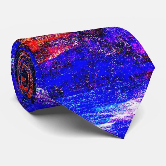 Blue Beast Running Fire Stropdas (Opgerold)