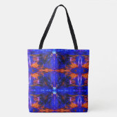 Blue Beast Running Fire Tote Bag (Voorkant)