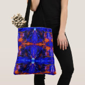 Blue Beast Running Fire Tote Bag (Dichtbij)