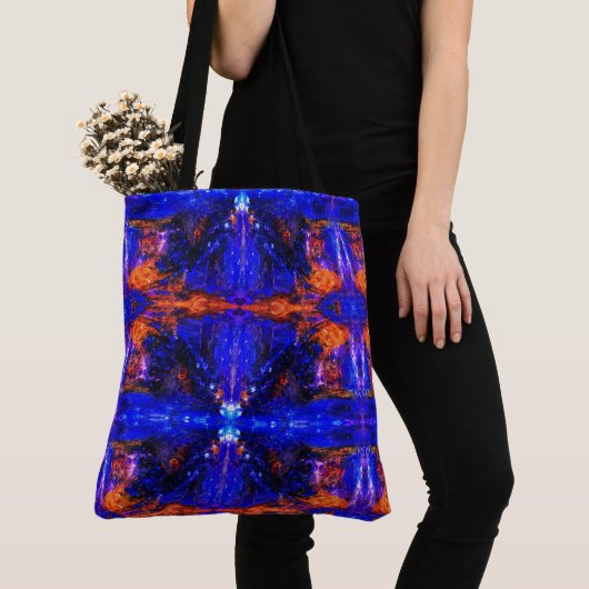 Blue Beast Running Fire Tote Bag (Dichtbij)
