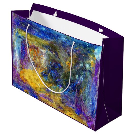 Blue Beast Running Groot Cadeauzakje (Achterkant Gekanteld)