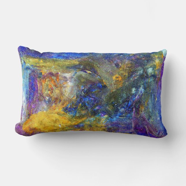 Blue Beast Running Kussen (Voorkant)