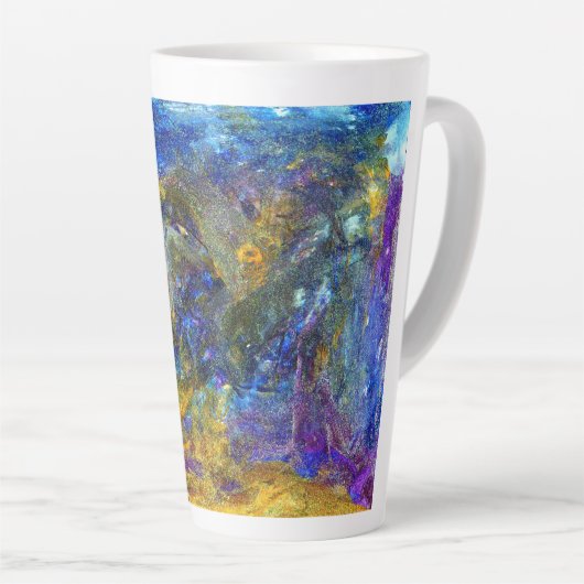 Blue Beast Running Latte Mok (Rechterhoek)