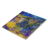 Blue Beast Running Tegeltje (Zijkant)