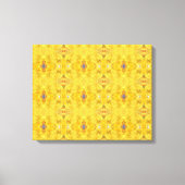 Blue Beast Running Yellow Canvas Afdruk (Voorkant)