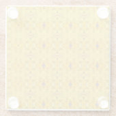 Blue Beast Running Yellow Glazen Onderzetter (Achterkant)