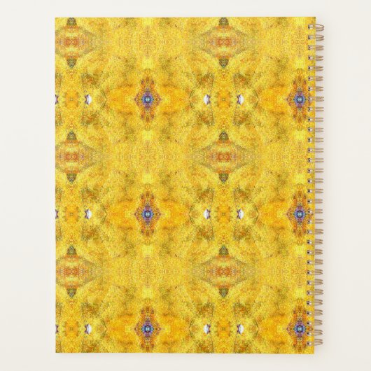 Blue Beast Running Yellow Planner (Achterkant)