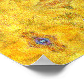 Blue Beast Running Yellow Poster (Hoek)