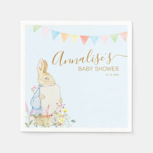 Blue Beatrix Potter Peter het Konijn Baby shower Servet