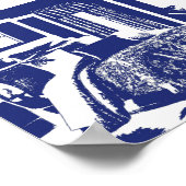 Blue Bedroom Sketch Poster (Hoek)