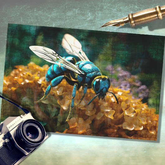 Blue Bee Decoupage papier