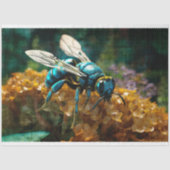 Blue Bee Decoupage papier (Voorkant)