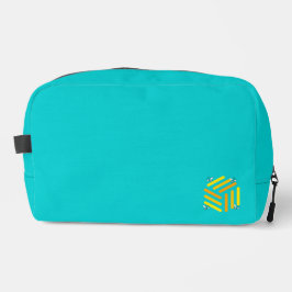 Blue Bee-Duty Bag | Yellow Bee Logo Toilettasje
