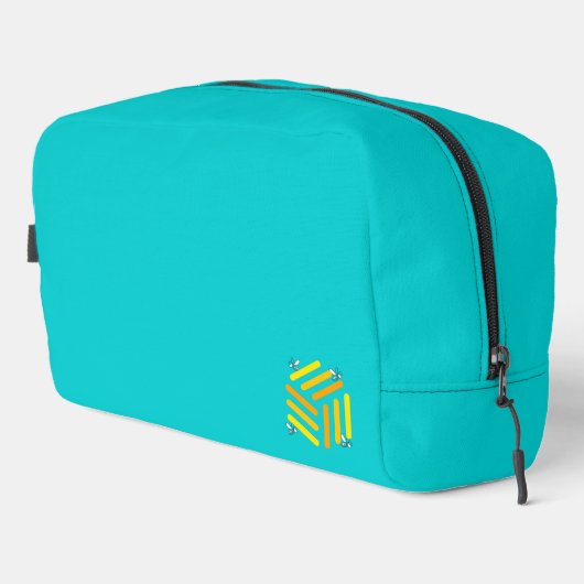 Blue Bee-Duty Bag | Yellow Bee Logo Toilettasje (Rechterhoek)