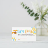Blue Bee Luier Raffle Ticket Informatiekaartje (Staand voorkant)