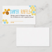 Blue Bee Luier Raffle Ticket Informatiekaartje (Voorkant / Achterkant)