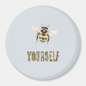 Blue Bee Yourself Magneet (Voorkant)