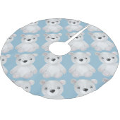 Blue Beer Baby Boy Holiday Kerstdecor Kerstboom Rok (Gekanteld)