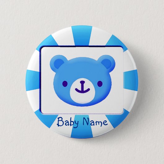 Blue Beer Baby Button (Voorkant)