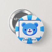 Blue Beer Baby Button (Voorkant /achterkant)