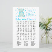 Blue beer Baby shower Word Search Game (Staand voorkant)