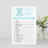 Blue beer Baby word scramble game (Staand voorkant)