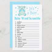 Blue beer Baby word scramble game (Voorkant / Achterkant)