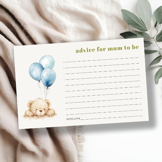 Blue Beer ballon advies voor moeder Baby shower