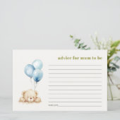 Blue Beer ballon advies voor moeder Baby shower (Staand voorkant)