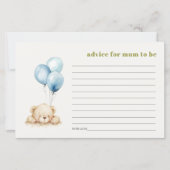 Blue Beer ballon advies voor moeder Baby shower (Voorkant)