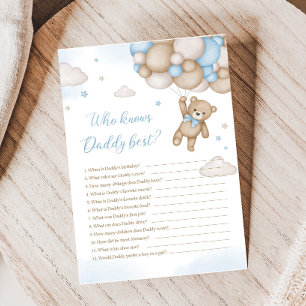 Blue Beer Balloons Baby shower Wie weet het beste