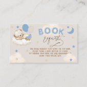 Blue Beer Balloons Boy Baby shower Boeken voor Bab Informatiekaartje (Voorkant)