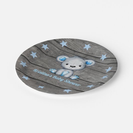 Blue beer Bord 4 Baby shower, Rustic, Birthday (Gekanteld)