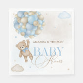 Blue Beer Boy Baby shower Servet (Voorkant)