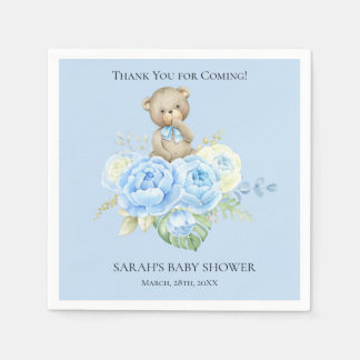 Blue Beer Boy Thema | Baby shower Napkins Servet